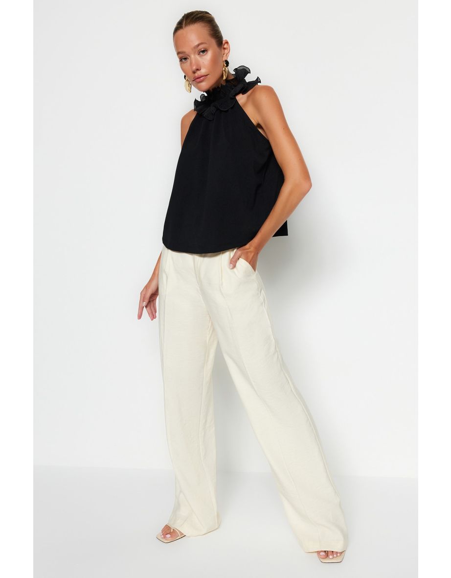 Blouse - Black - Regular fit