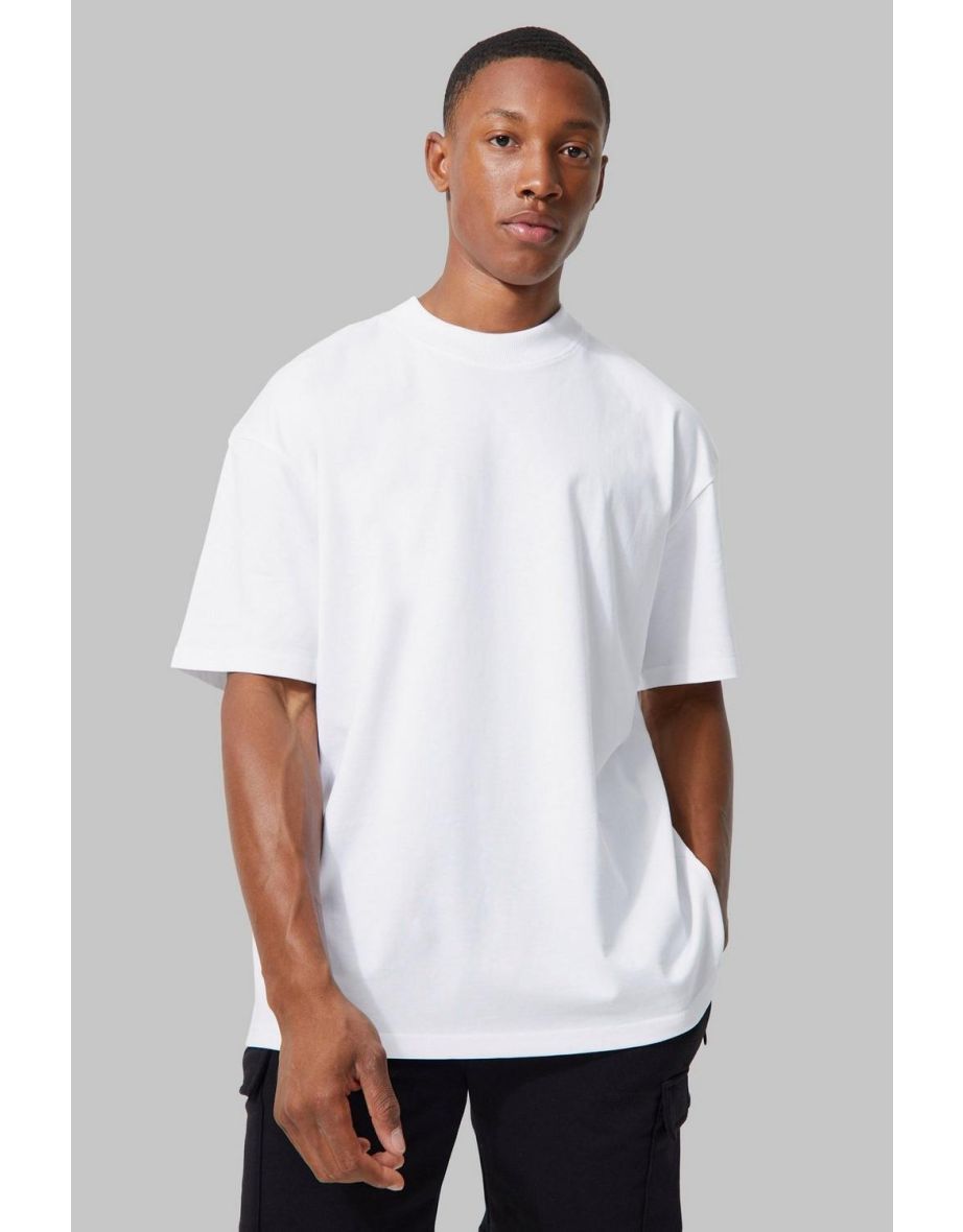 Man Active Heavy Oversized Bronx T-shirt - white - 2