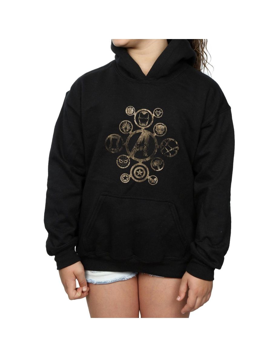 Marvel Girls Avengers Infinity War Icons Hoodie - Black - 3