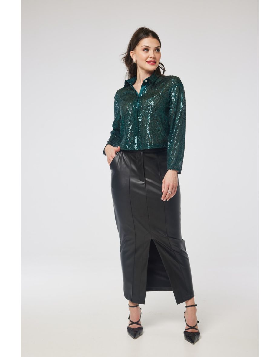 Closet London Black Maxi Pencil Skirt