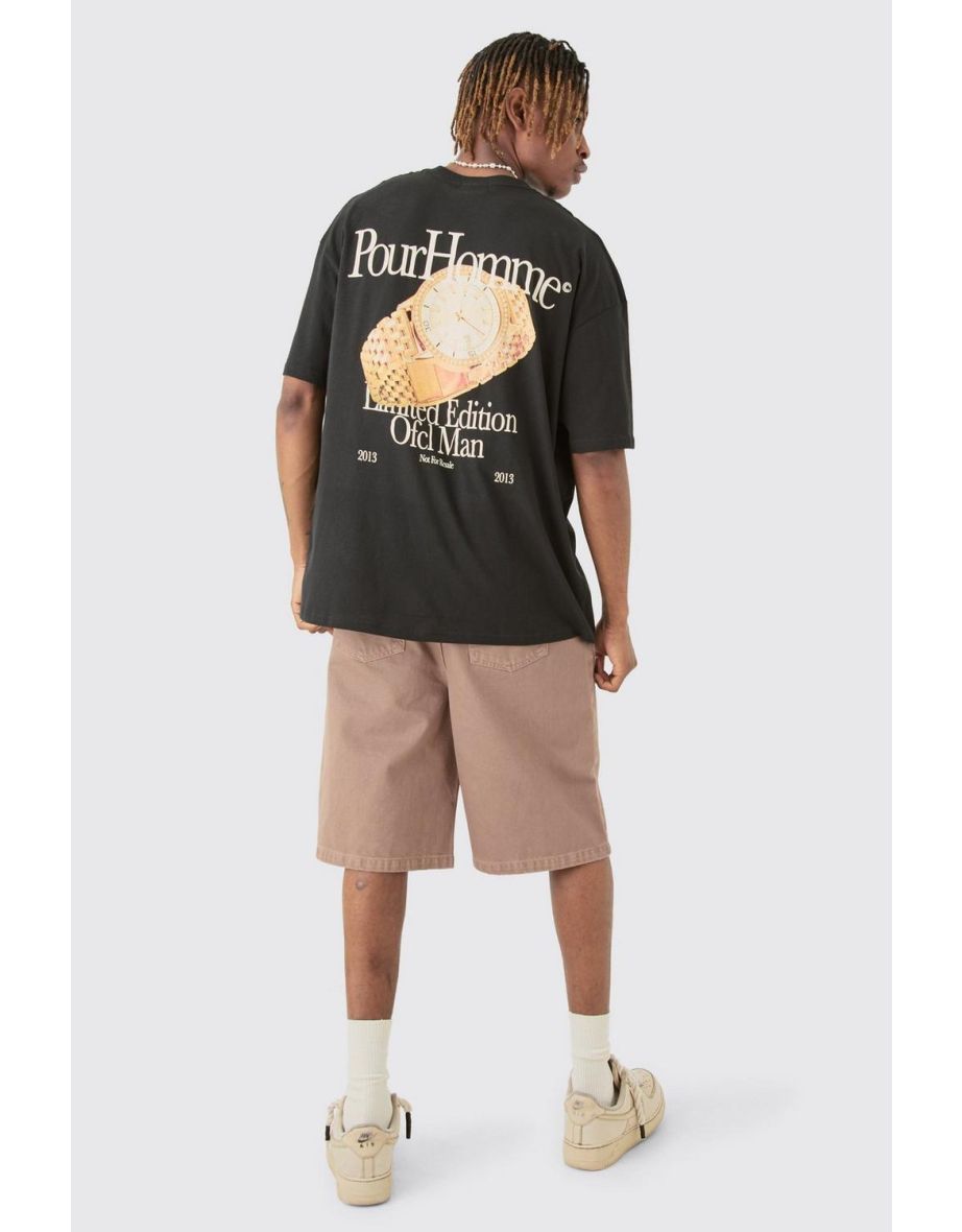 Tall Old Money Graphic Oversized T-shirt - black - 2