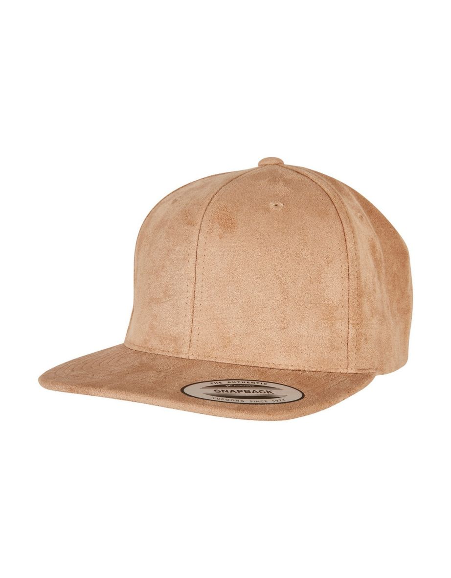 Khaki faux suede store cap