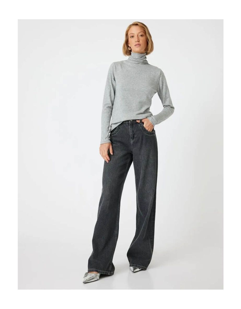 Basic Turtleneck Knitwear Sweater Long Sleeve Soft Texture