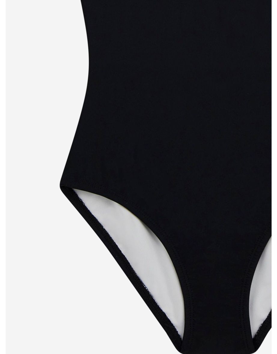 Girls Logo Swimsuit in Black - 3