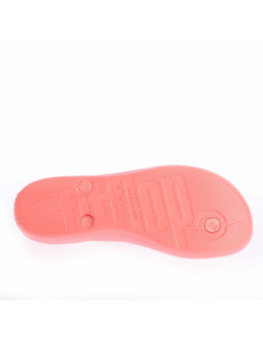 Women's Fit Flop iQushion Pearlised Ergonomic Flip-Flops in Pink - 4