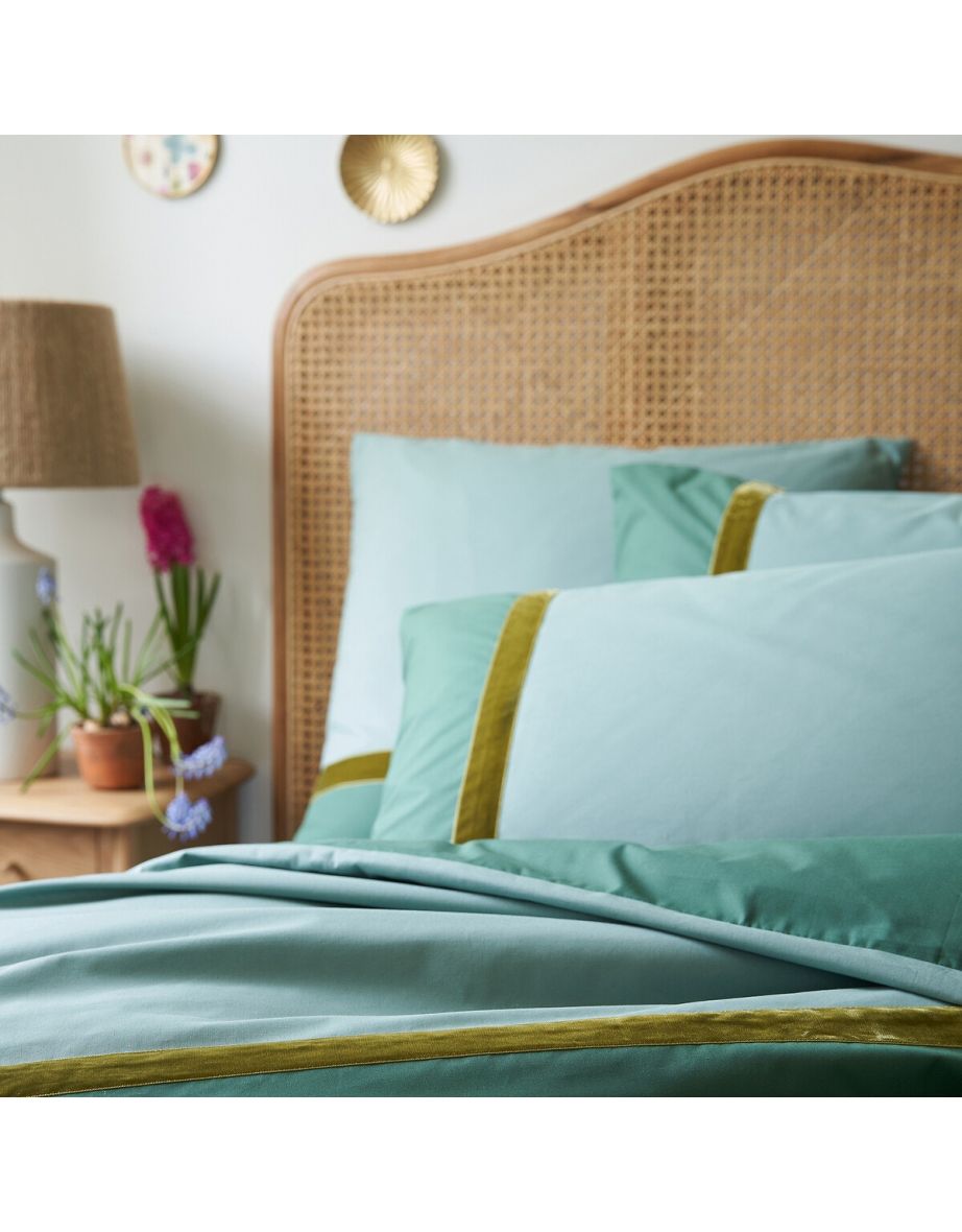 Lucette Two Tone 100% Cotton Pillowcase - 2