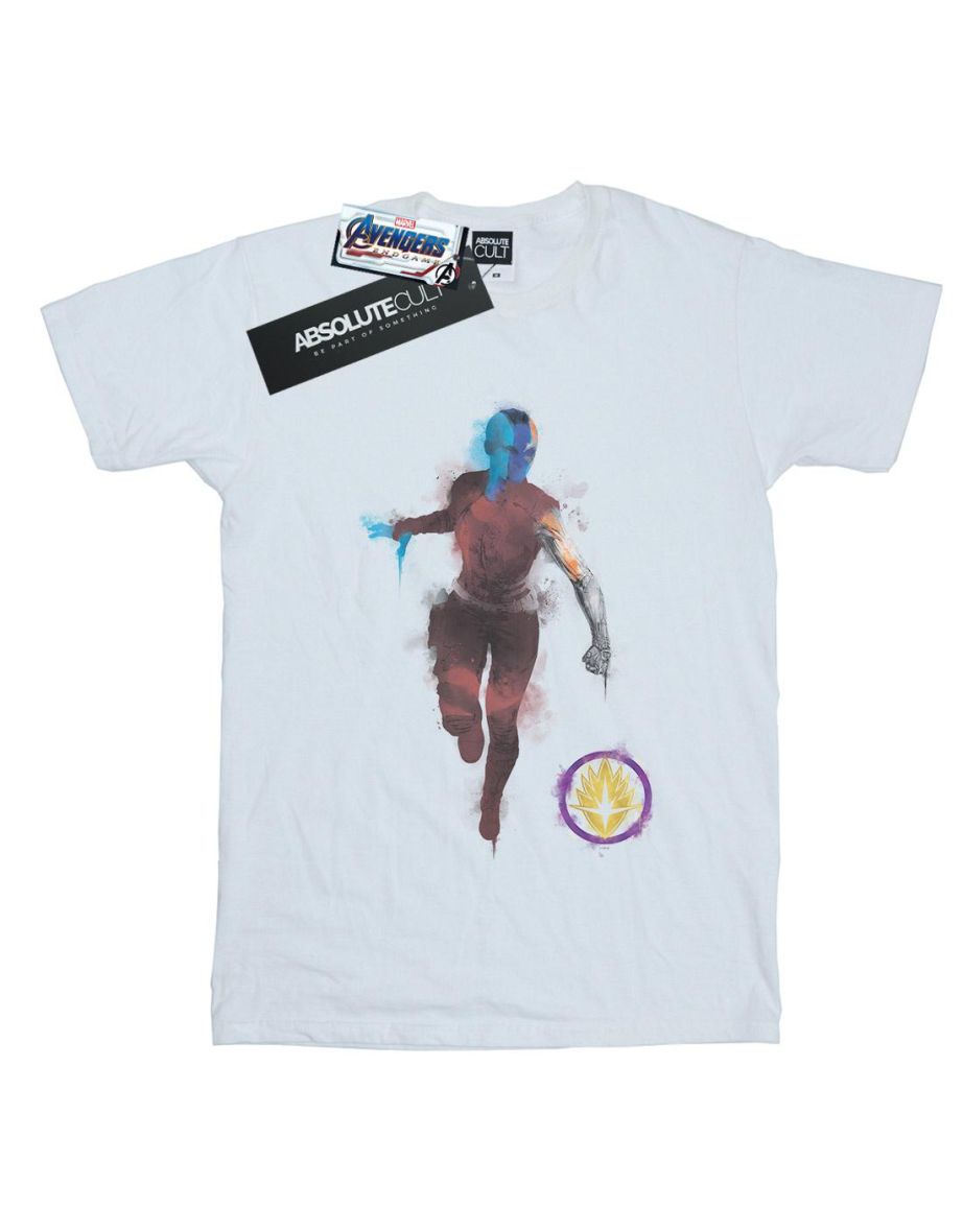 Marvel Boys Avengers Endgame Painted Nebula T-Shirt - White - 1