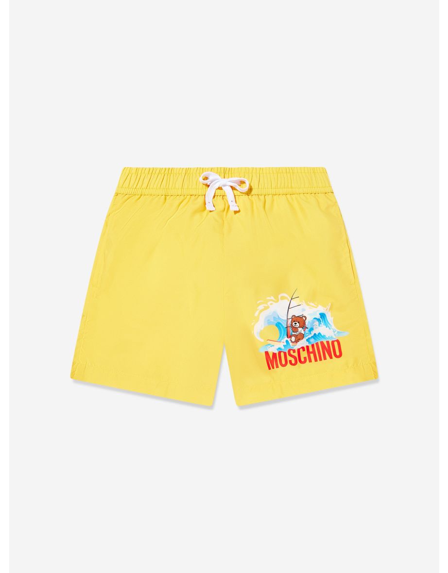 Boys Windsurfing Teddy Swim Shorts in Yellow