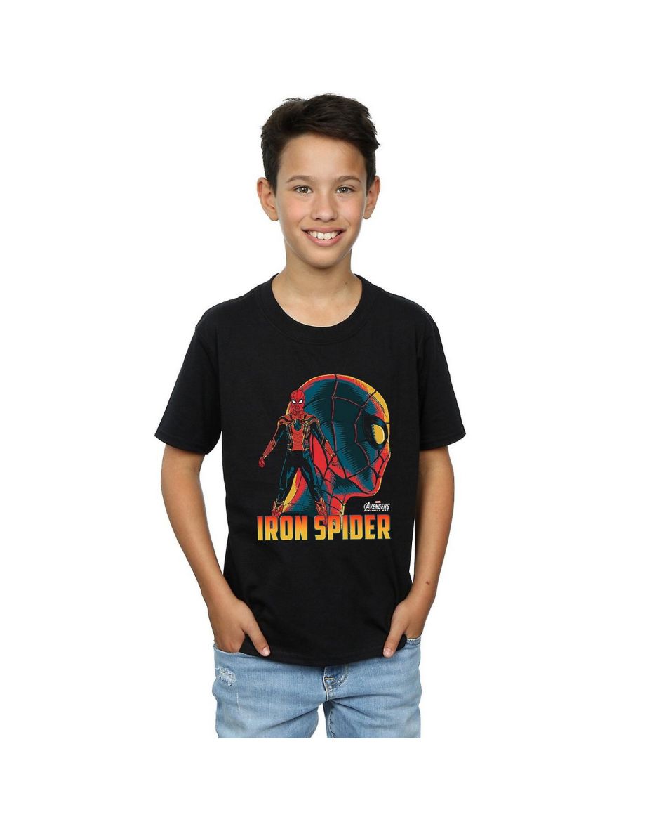 Avengers Infinity War Boys Iron Spider Character T-Shirt - Black