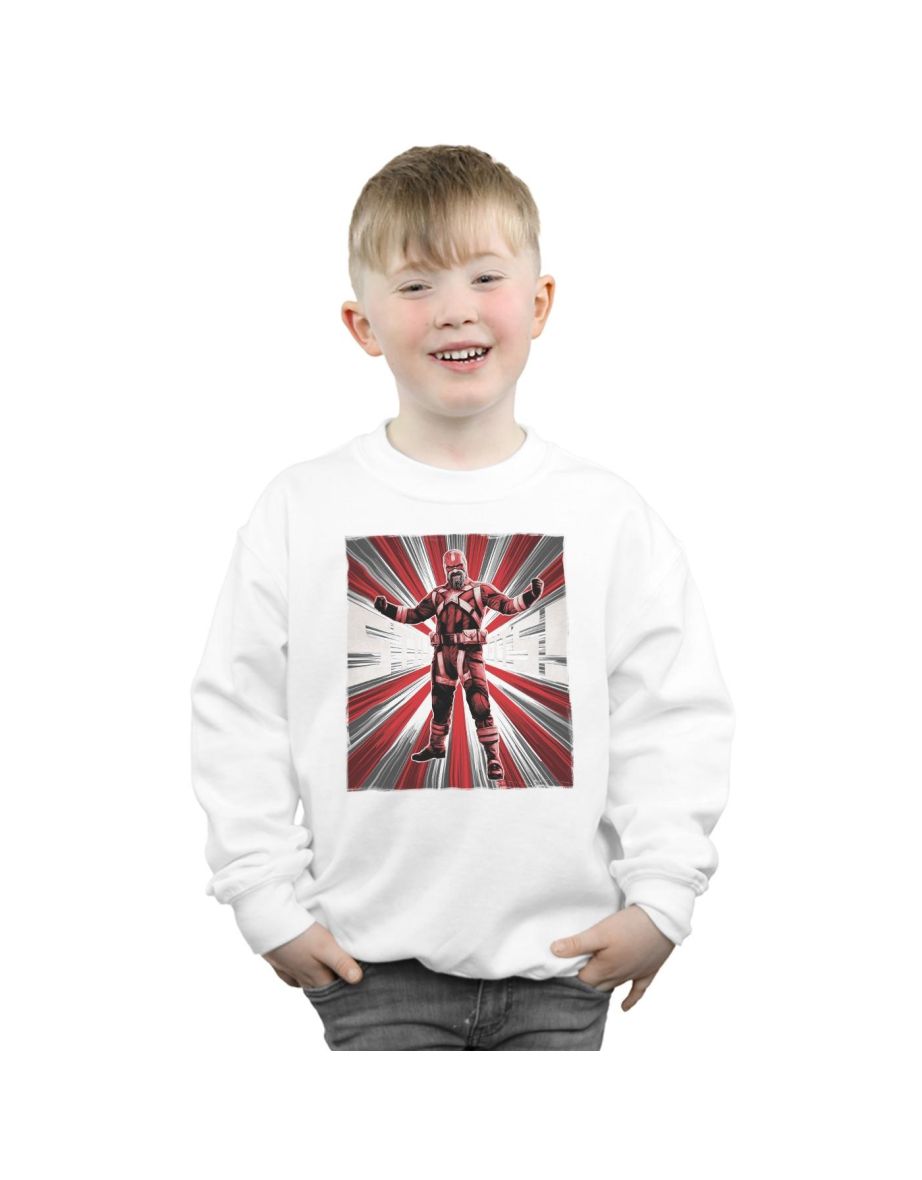 Marvel Boys Black Widow Movie Red Sparrow Fits Sweatshirt - White