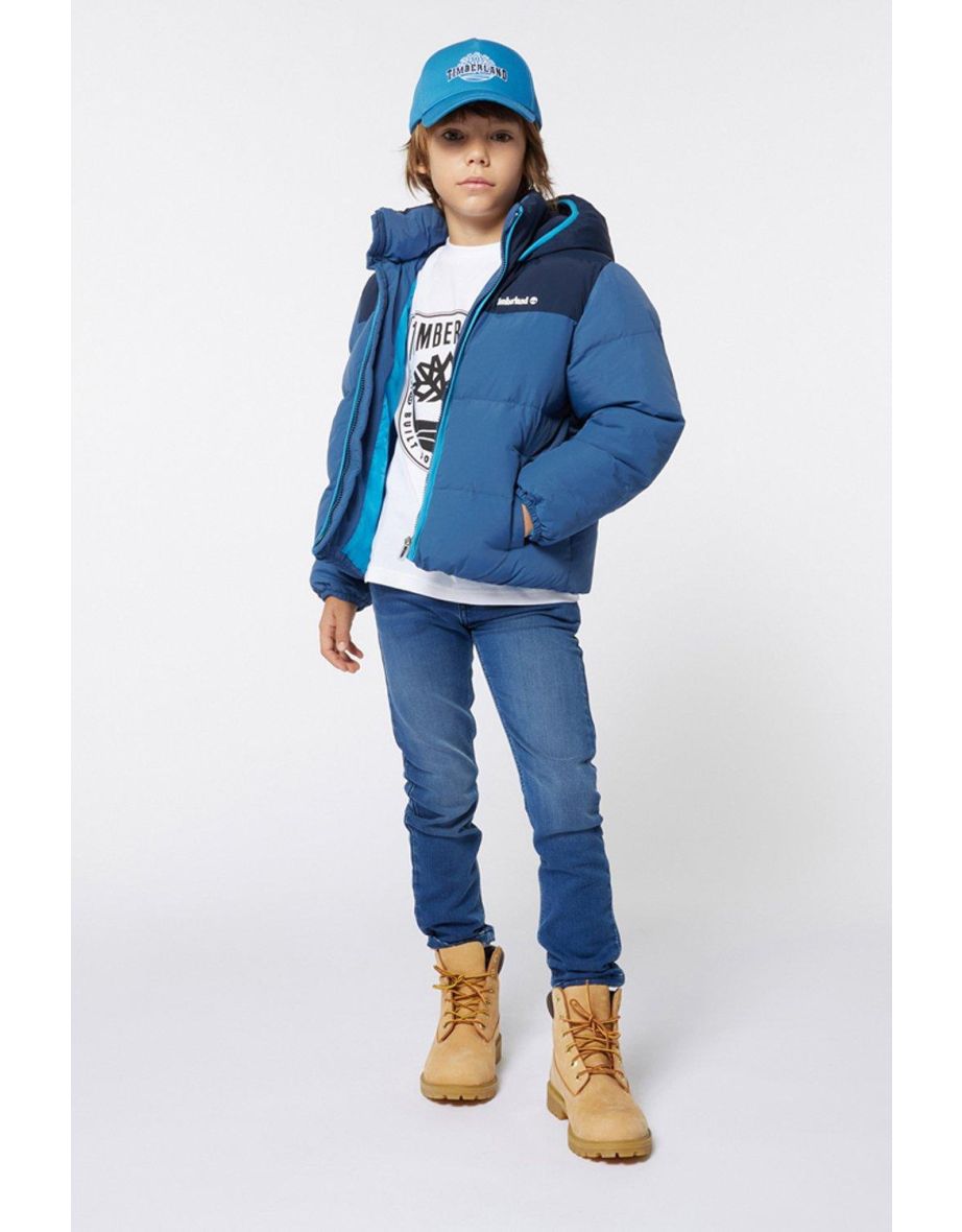 Timberland Boys Denim Jeans Double Stone Brush - blue