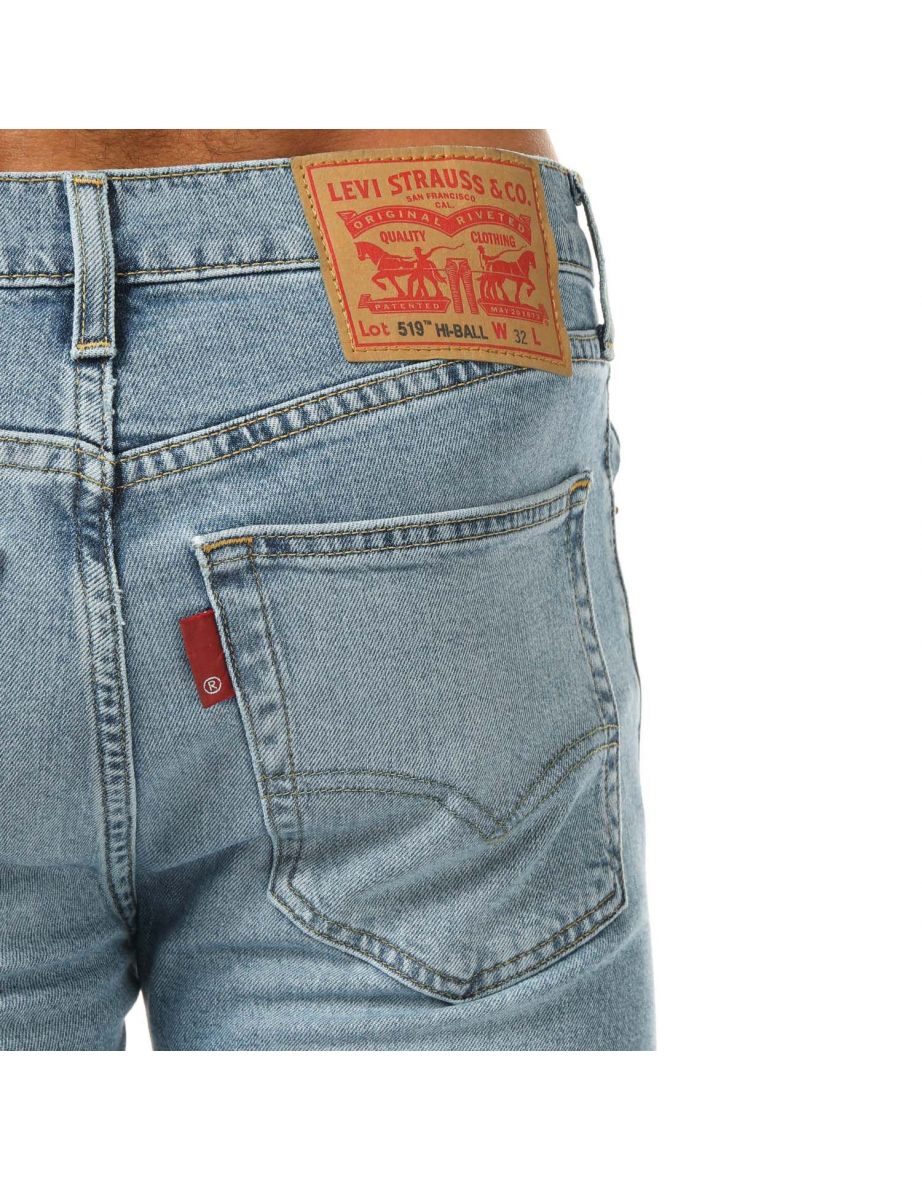 Men's Levis 519 Hi Ball Roll Extreme Skinny Jeans in Blue - 5