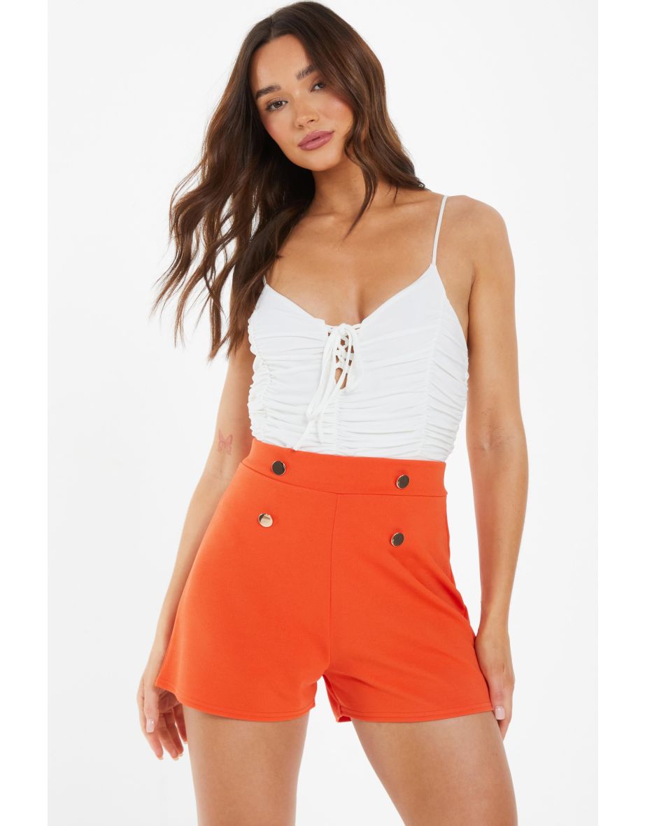 Orange tailored sale shorts