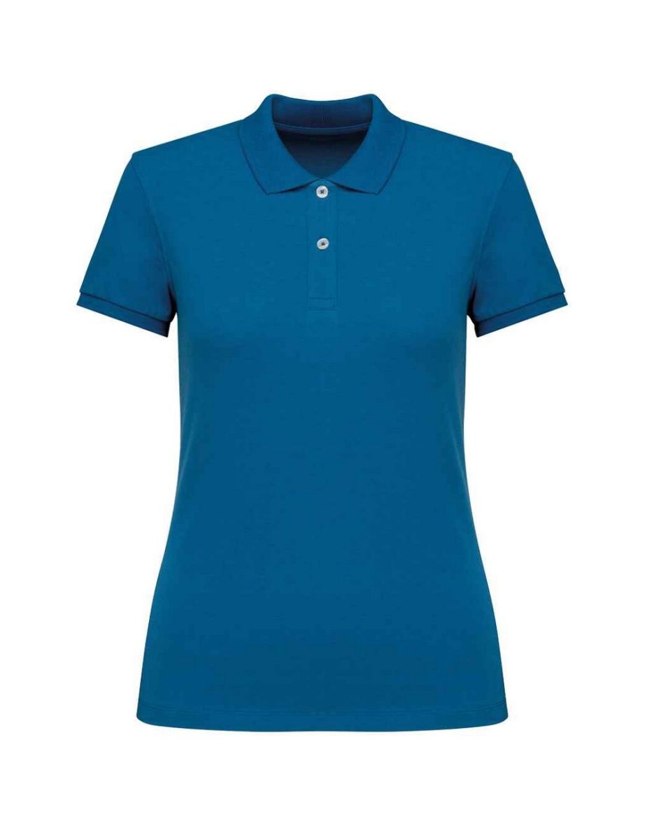 Native Spirit Womens/Ladies Pique Polo Shirt - Blue Sapphire