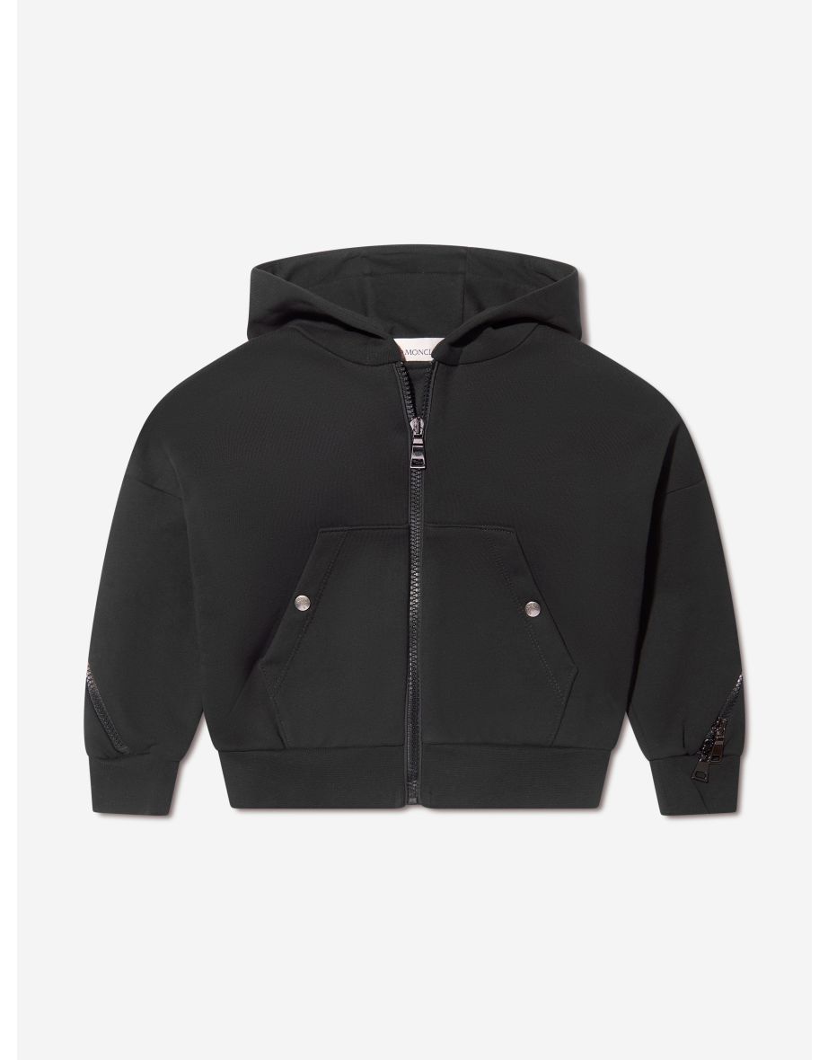 Girls black zip up hoodie online