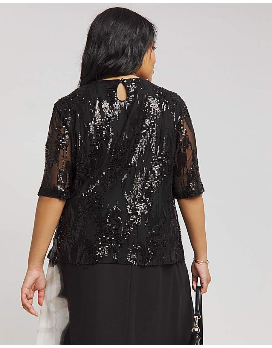 Joanna Hope Sequin Blouse - 3