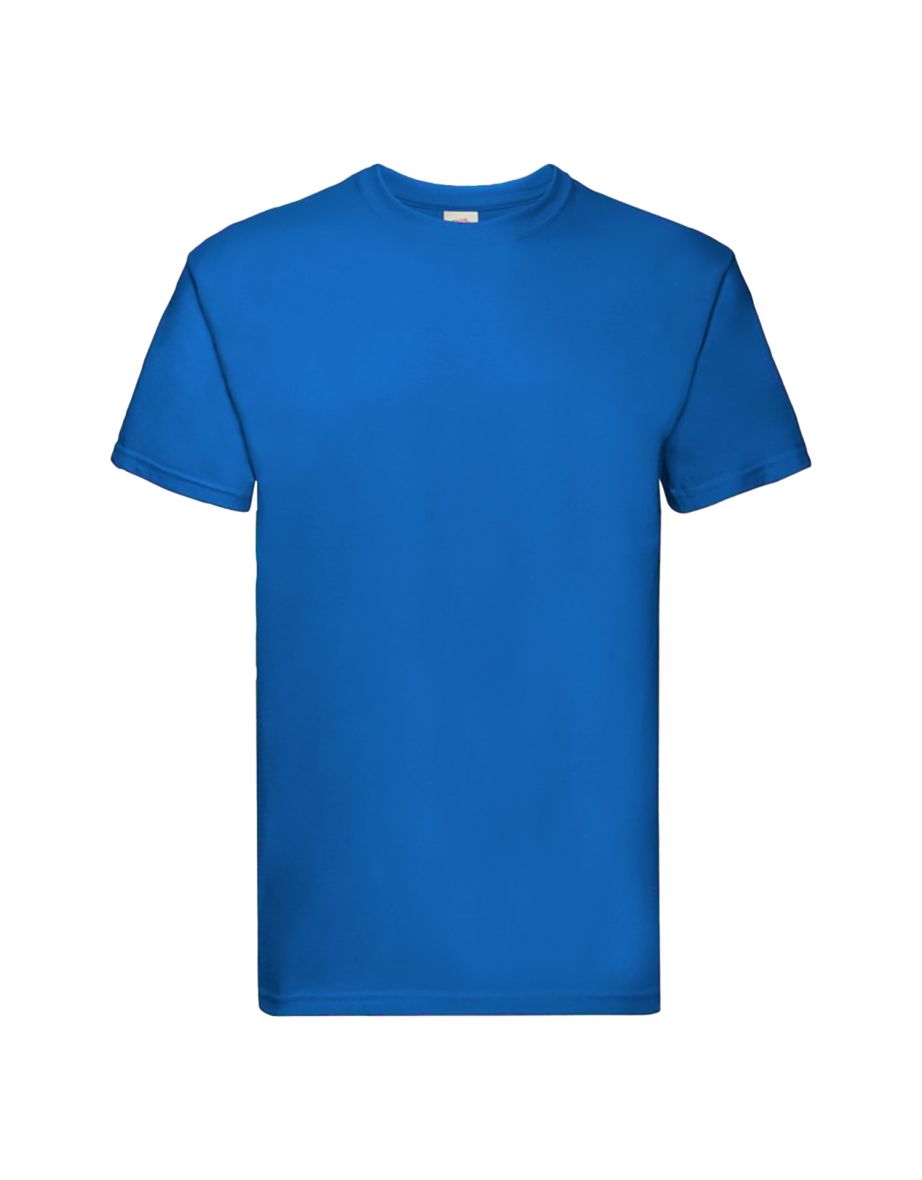 Fruit Of The Loom Mens Super Premium Short Sleeve Crew Neck T-Shirt - Royal
