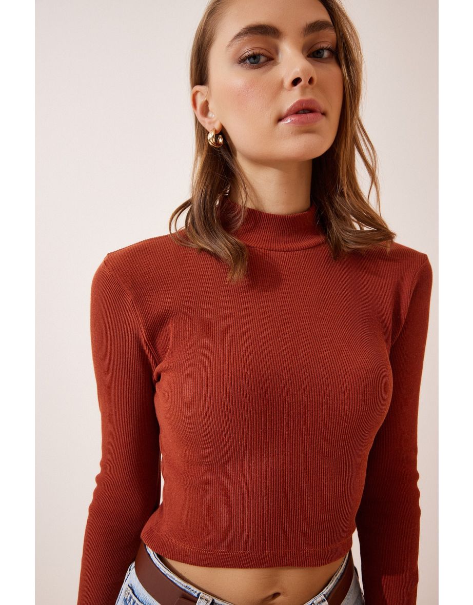 Blouse - Orange - Fitted