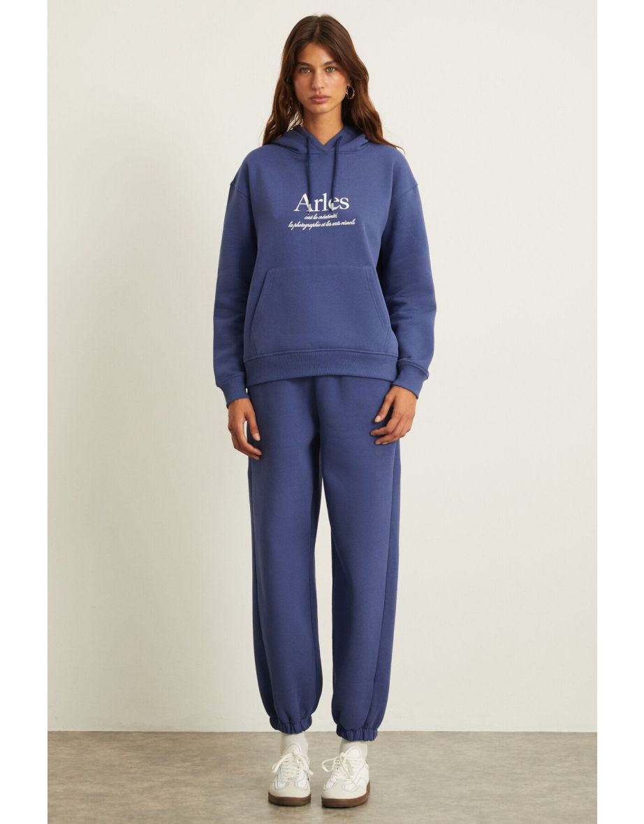 ARMELLE Women's Navy Blue Bottom-Top Set
