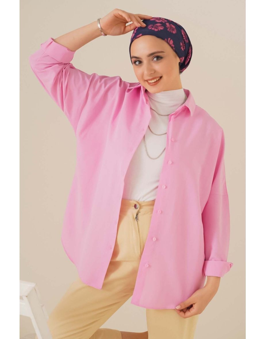 Oversize Basic Shirt - Pink