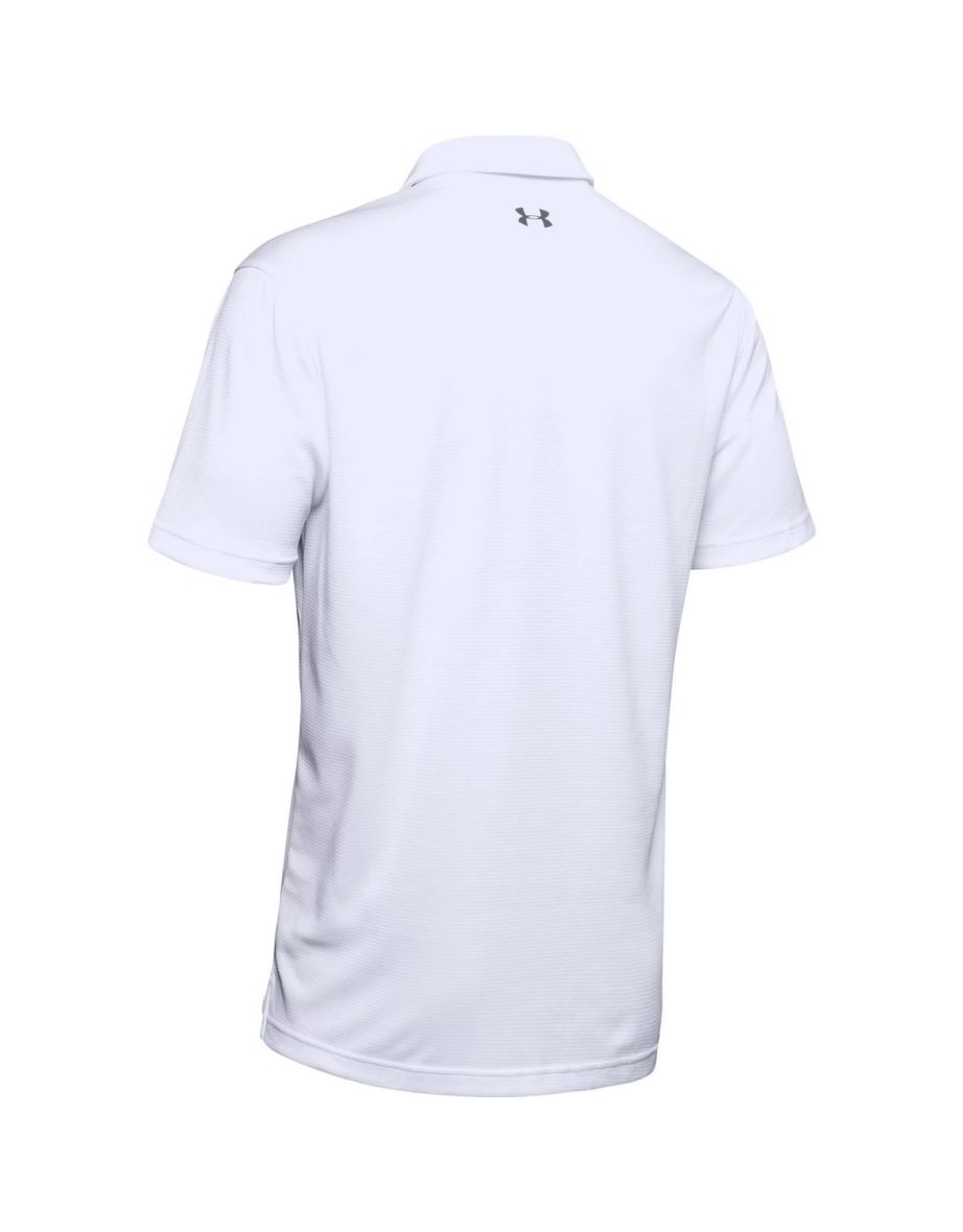 Under Armour Mens Tech Polo Shirt - White/Graphite - 3