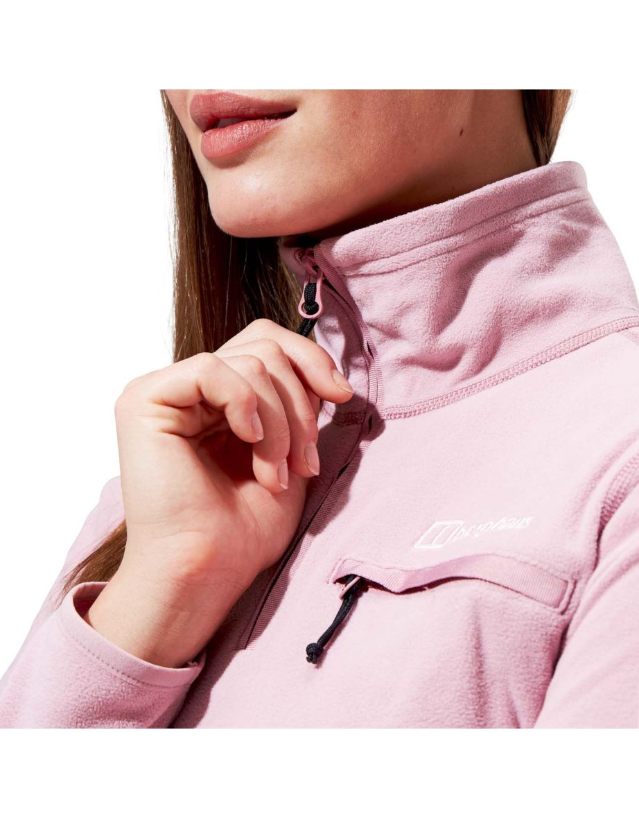 Women's Berghaus Prism 2.0 Half-Zip Micro Fleece in Pink - 5