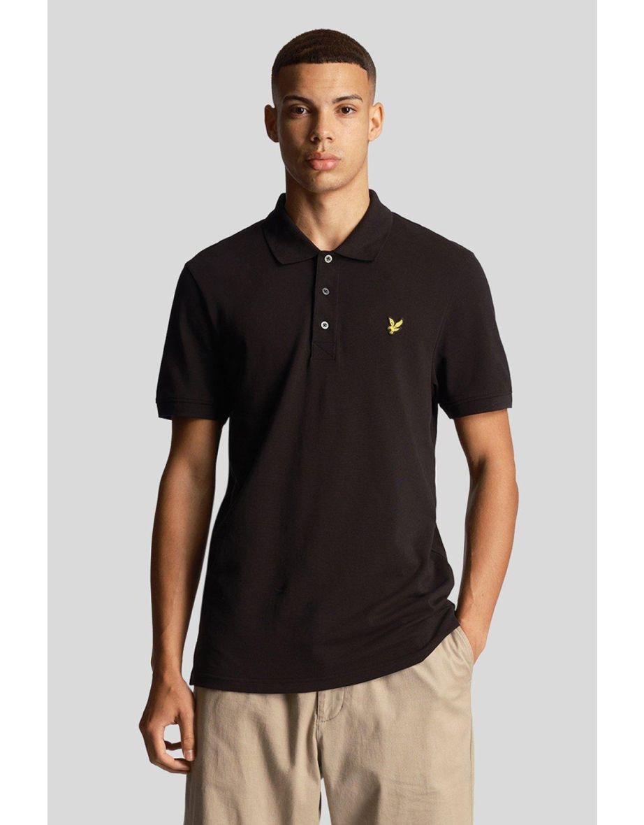 Plain Polo Shirt Jet Black