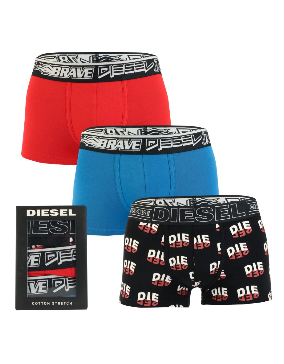 Diesel Men's Underwear Cotton/Elastane Blend Stretch Cotton, 3 Long Boxer  Trunk : : Clothing, Shoes & Accessories