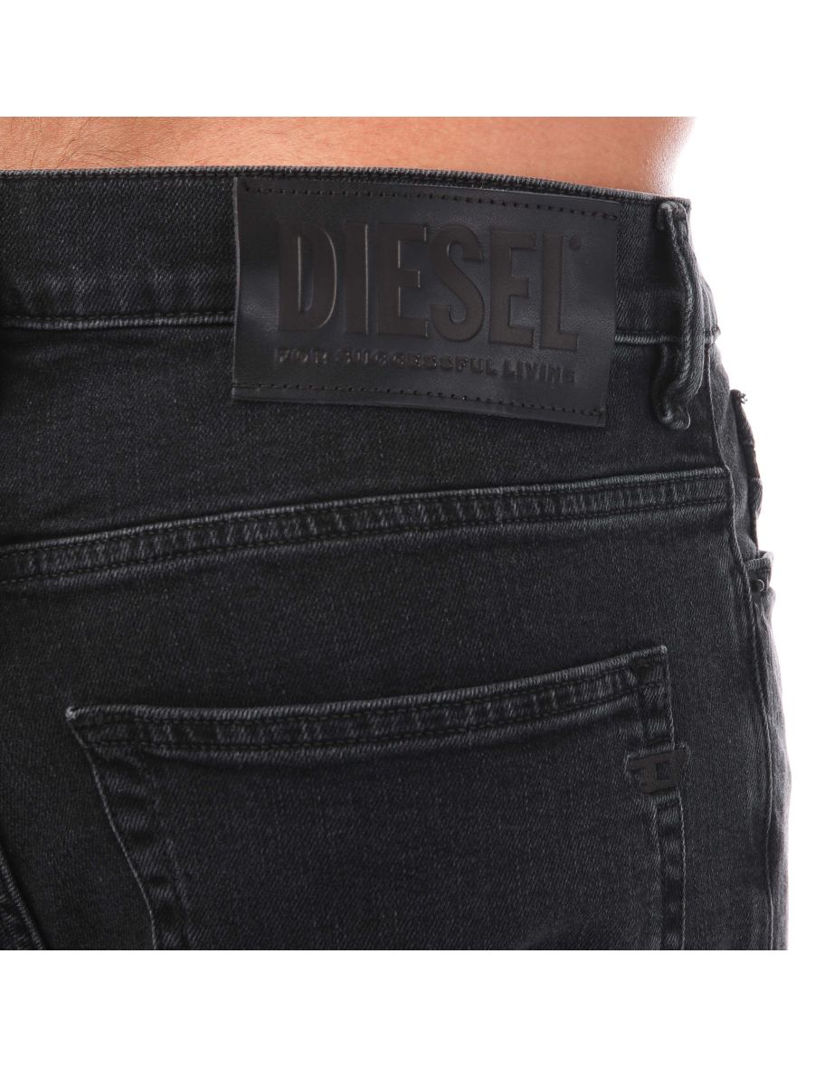 Men's Diesel D-FINING Tapered Jeans in Black - 2