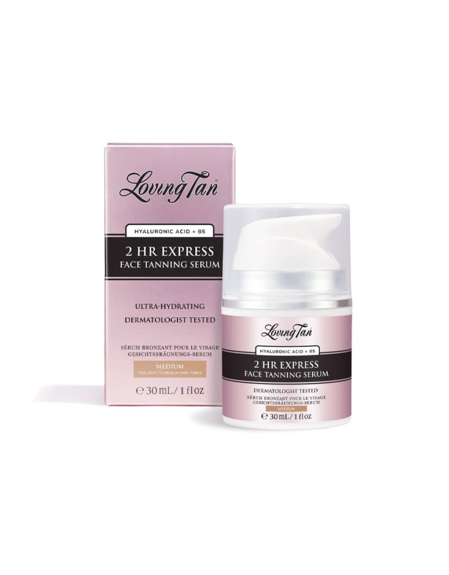Loving Tan 2 HR Express Face Tanning Serum Medium 30ml