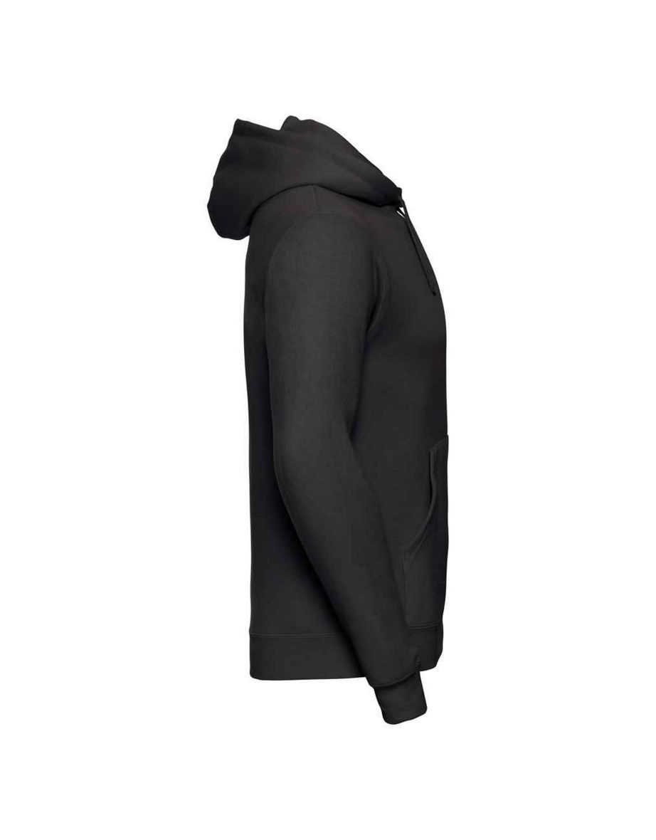 Russell Mens Plain Hoodie - Black - 2