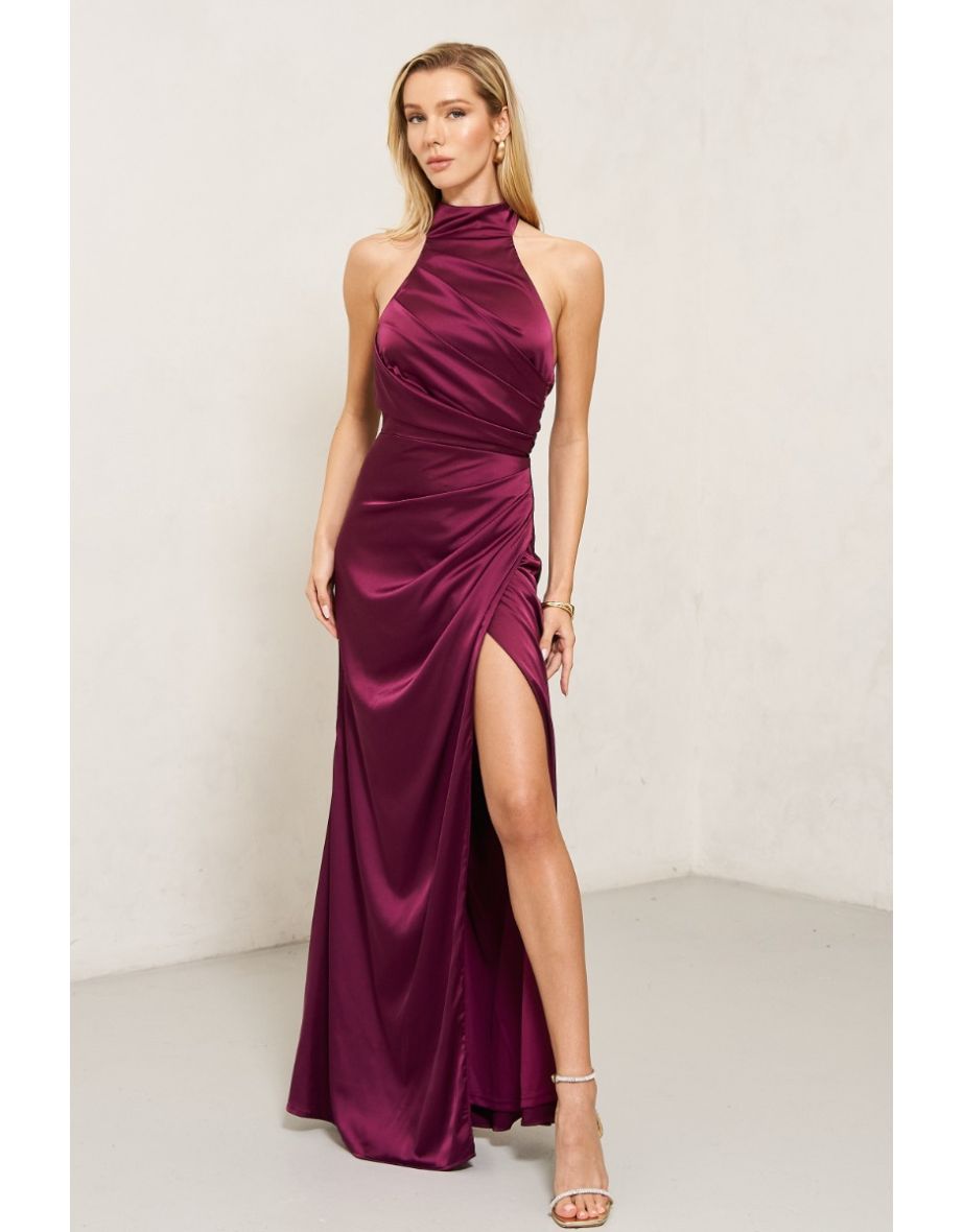TFNC Siya Berry Maxi Dress