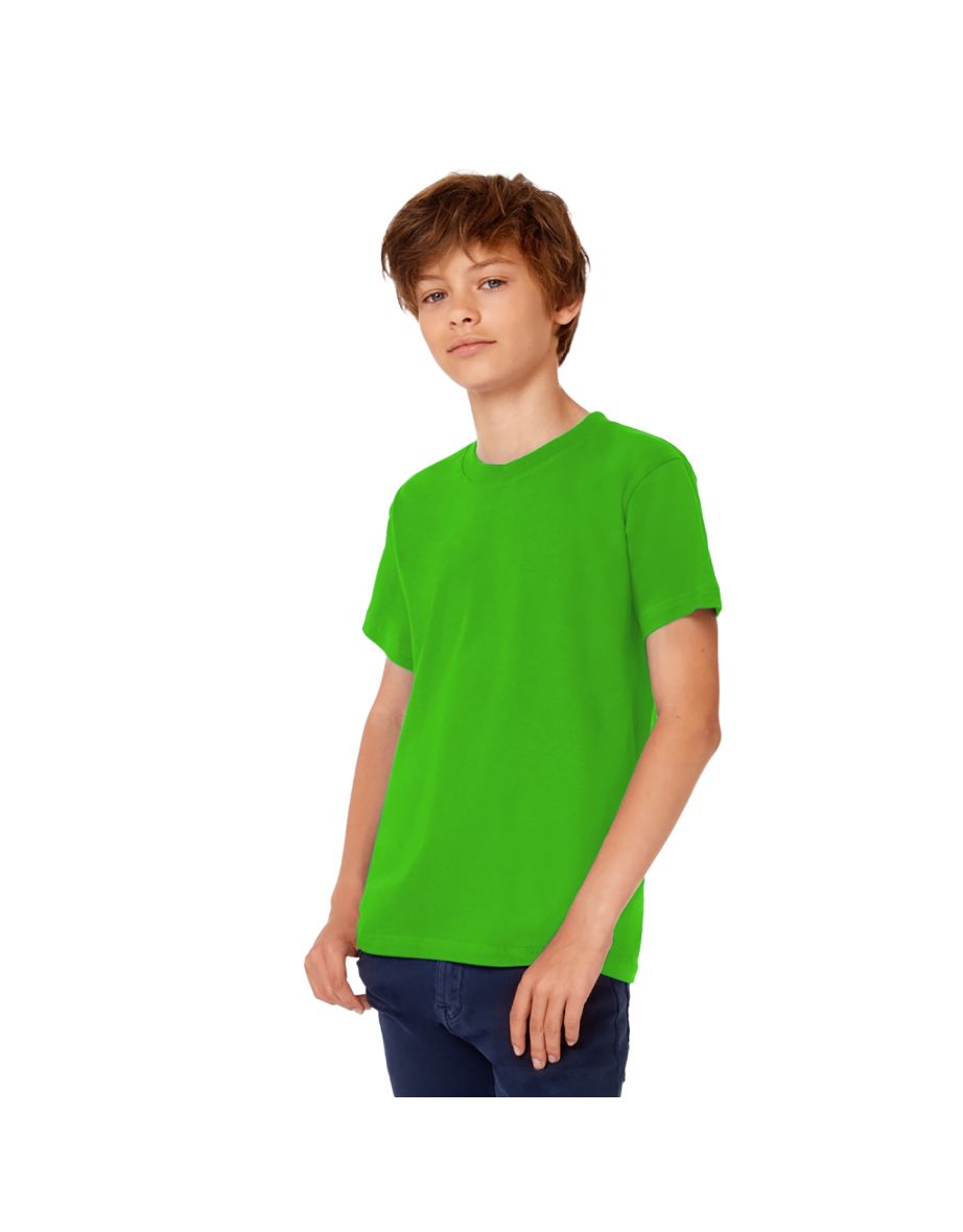 B&C Kids/Childrens Exact 190 Short Sleeved T-Shirt (Pack of 2) - Kelly Green - 1