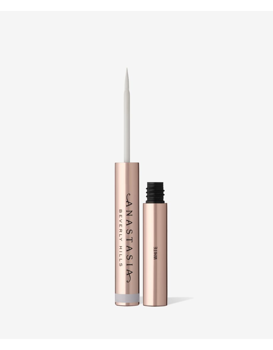 A waterproof liquid eyeliner -White