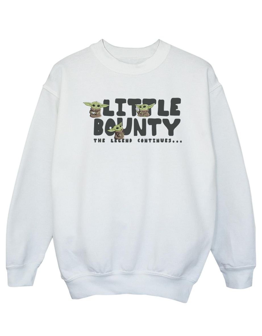 Star Wars The Mandalorian Girls Little Bounty Hunter Sweatshirt - White