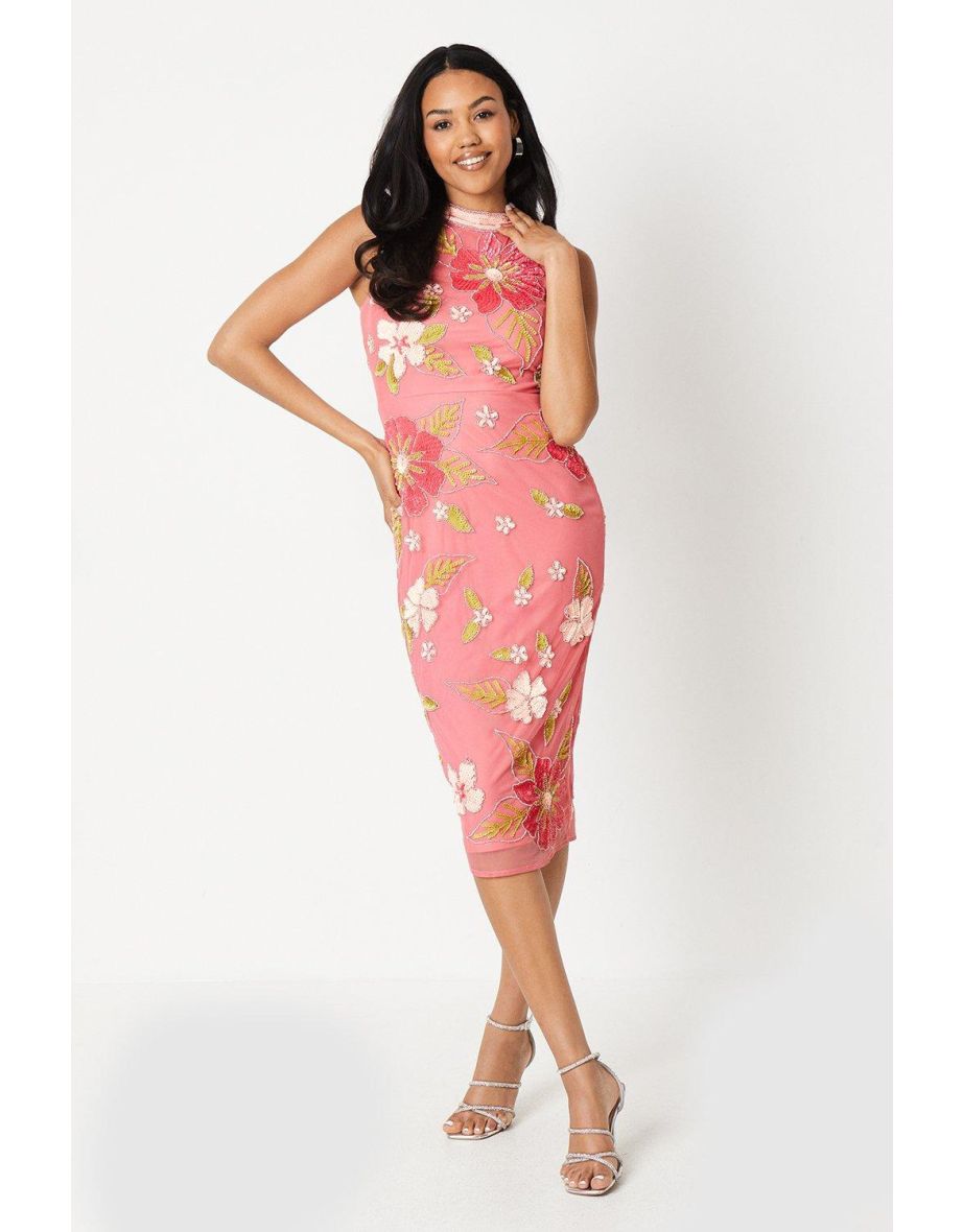 Embellished pencil dress hotsell