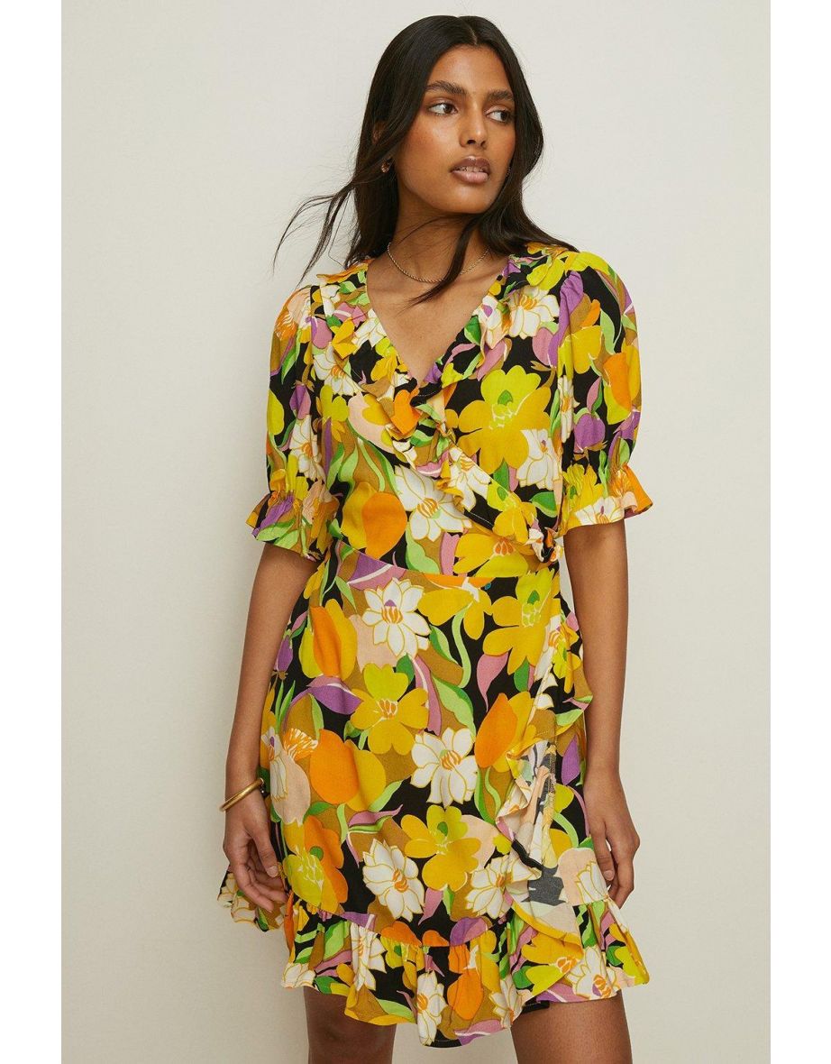 Oasis floral skater dress best sale