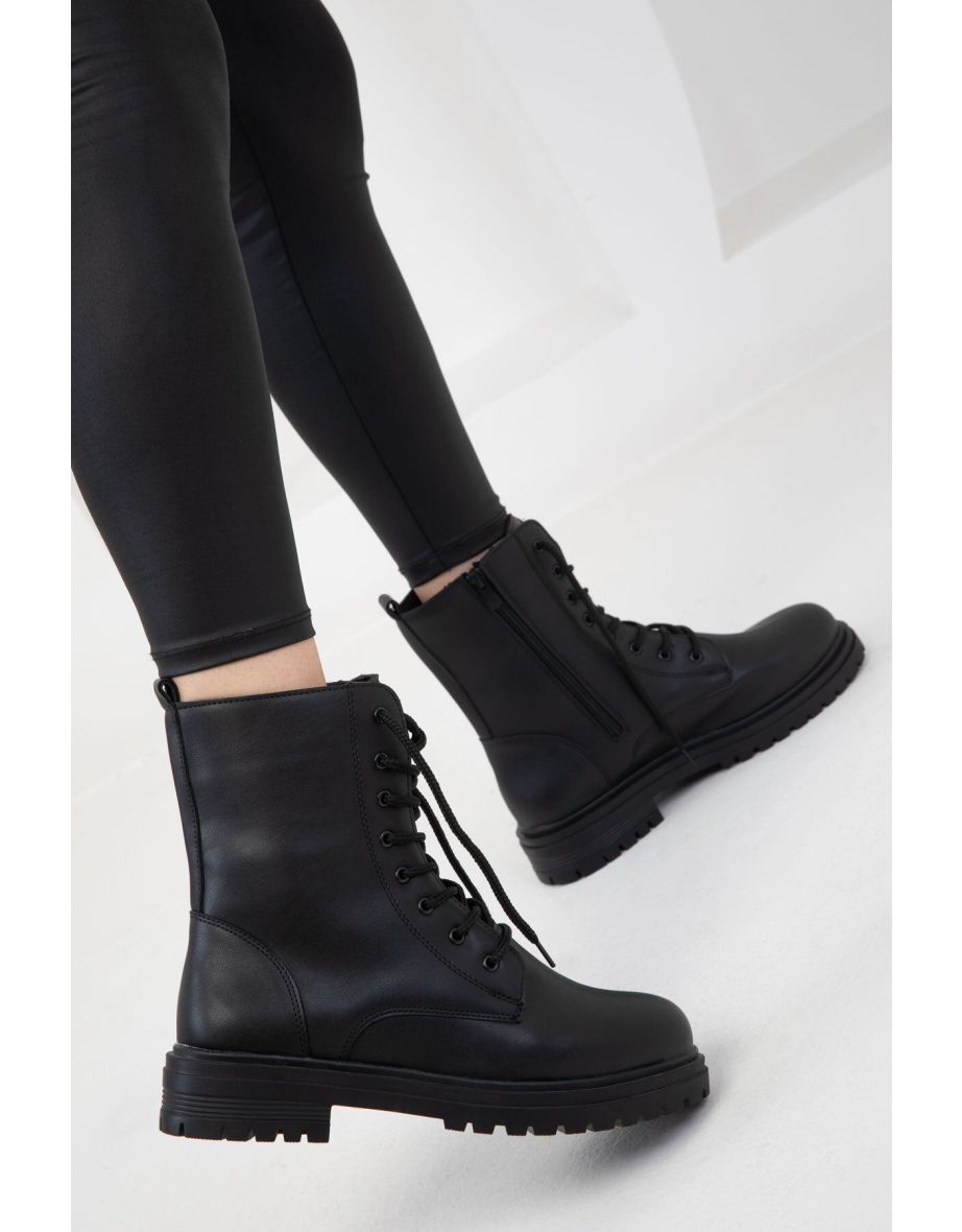 Black-Black Women's Boots & Bootie - 4