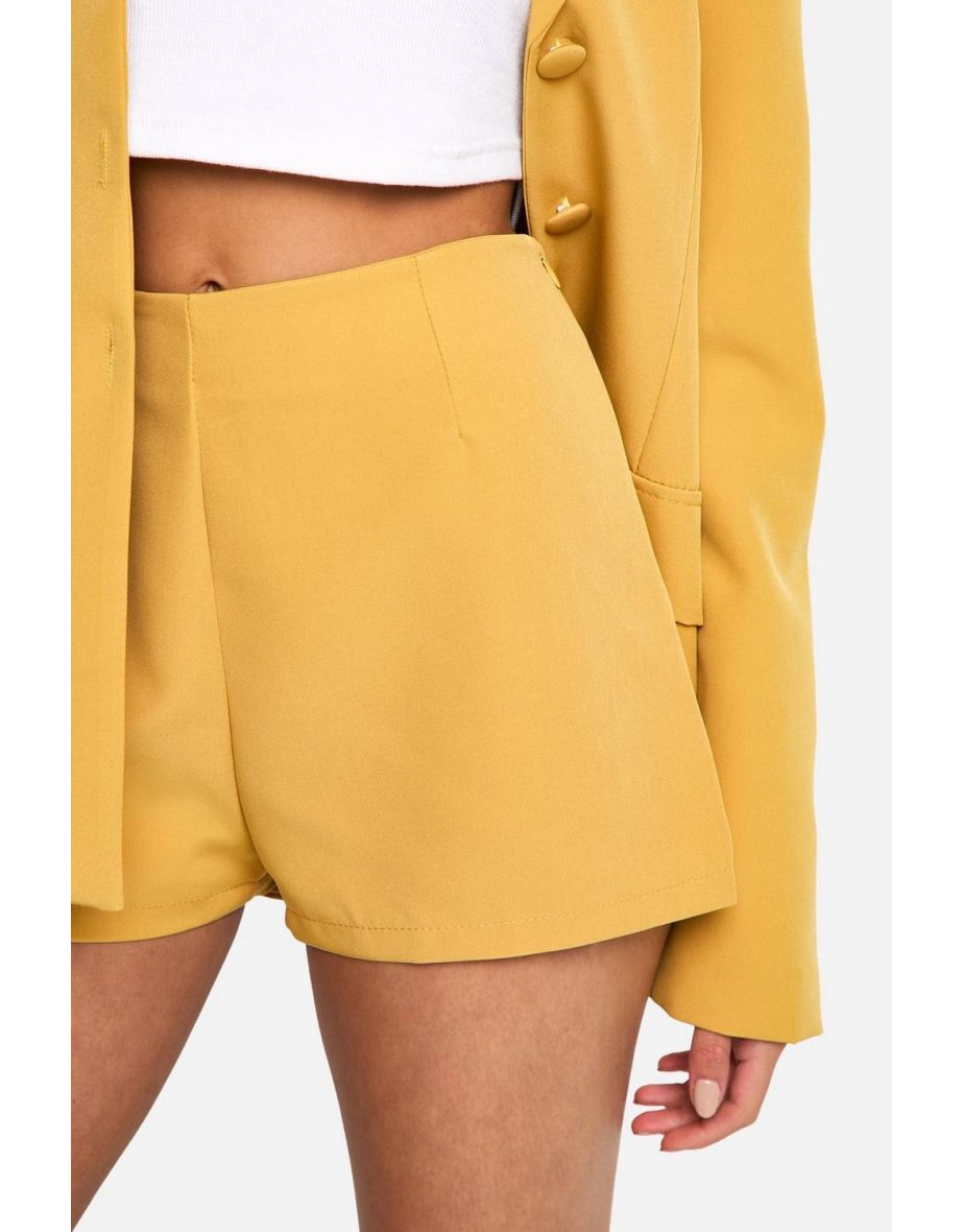 Fitted Woven Tailored Micro Shorts - 3