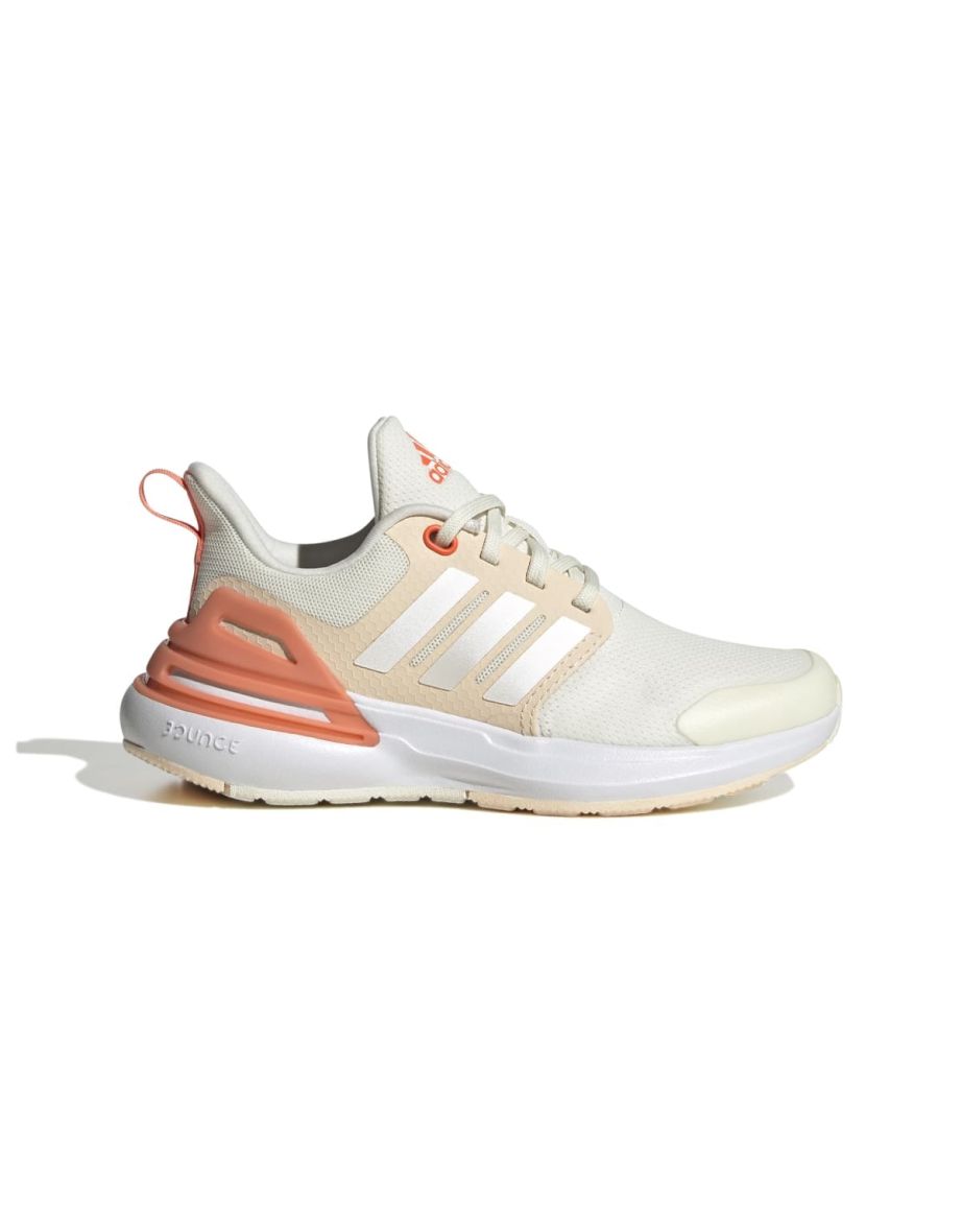 Girl's adidas Junior Rapidasport Bounce Lace Trainers in White