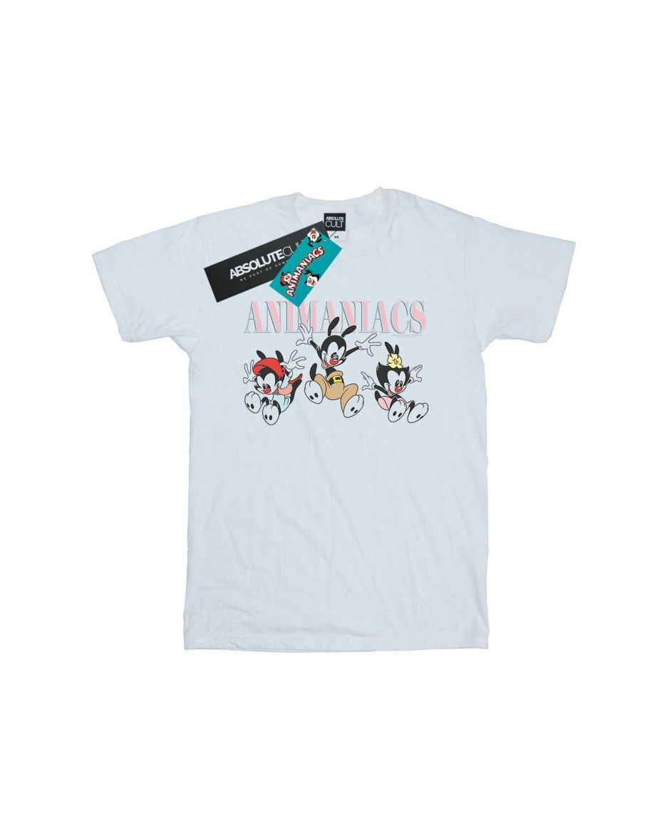 Animaniacs Mens Group Jump T-Shirt - White