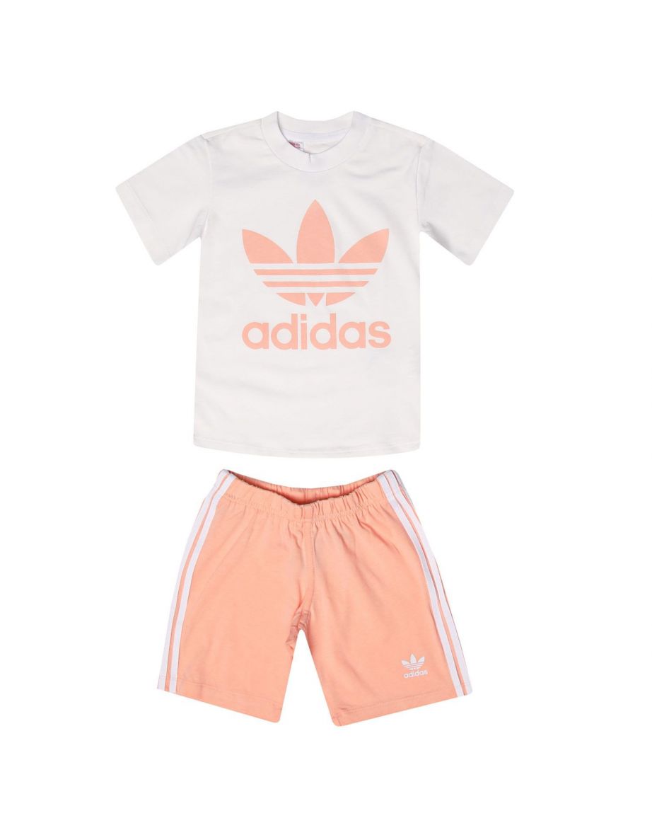 Womens adidas shorts hot sale and top set