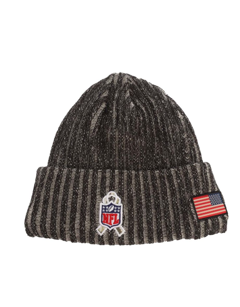Accessories New Era Miami Dolphins NFL Bobble Knit Hat in Black - 1