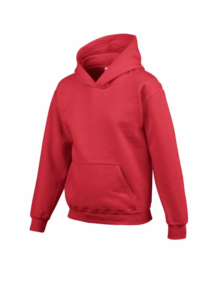 Gildan Childrens/Kids Heavy Blend Hoodie - Red - 2
