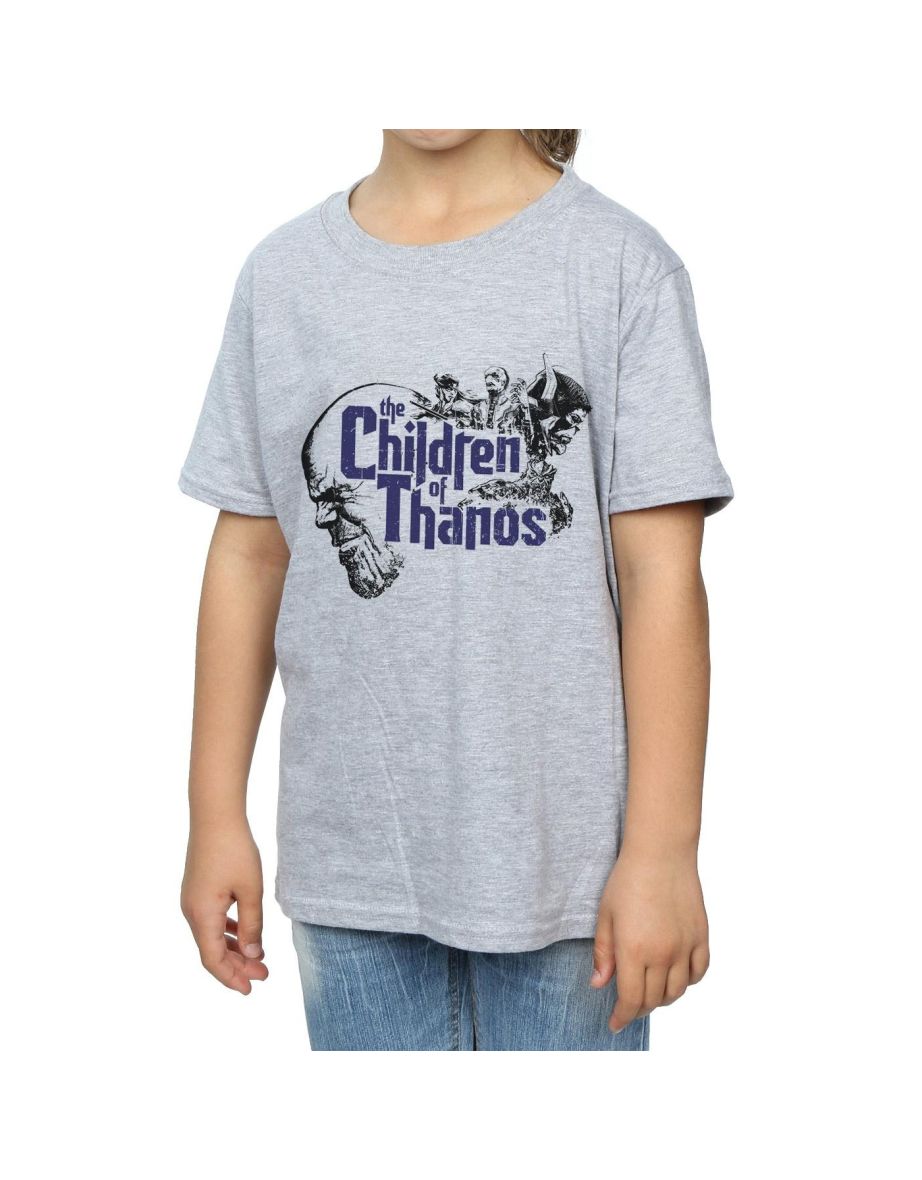 Marvel Girls Avengers Infinity War Children Of Thanos Cotton T-Shirt - Sports Grey - 3