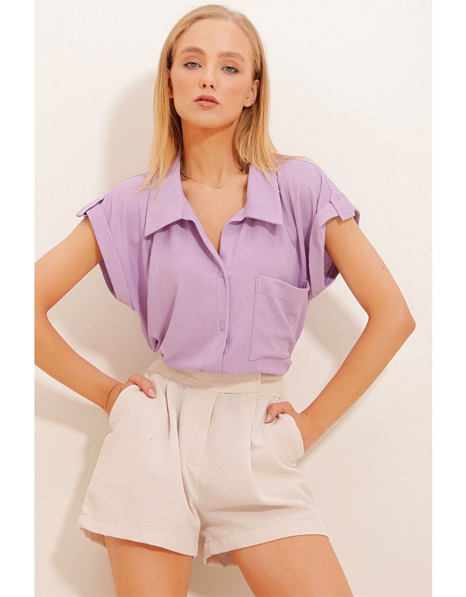 Shirt - Purple - Regular fit