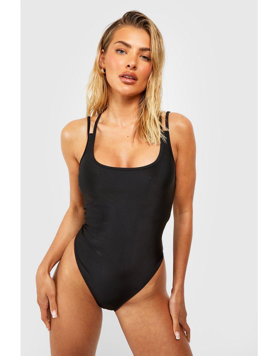 Bardot swimsuit with straps online