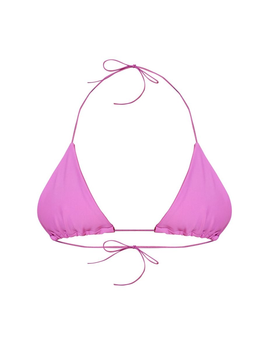 Hot Pink Triangle Bikini Top - 3