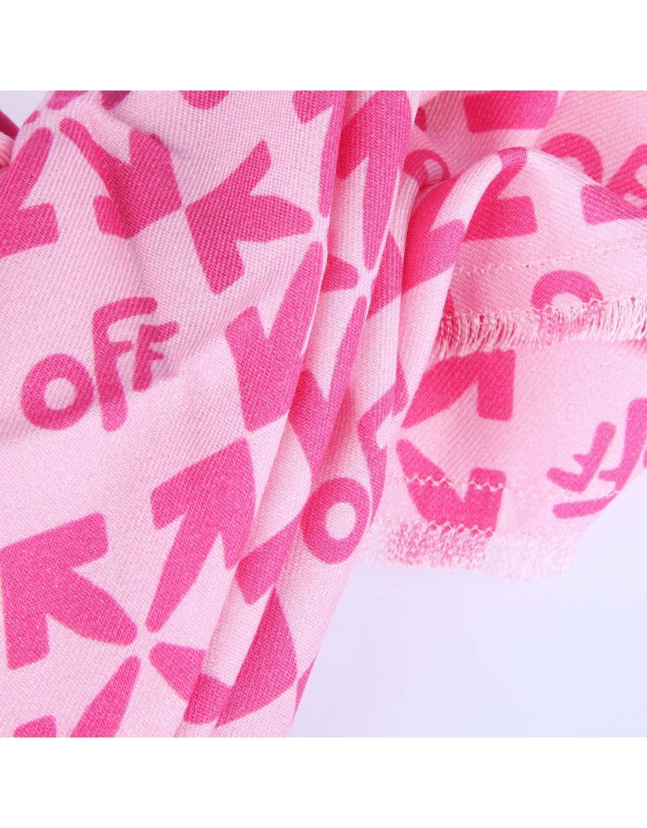 Accessories Off White Juniors Monogram Pashmina Scarf in Pink - 1