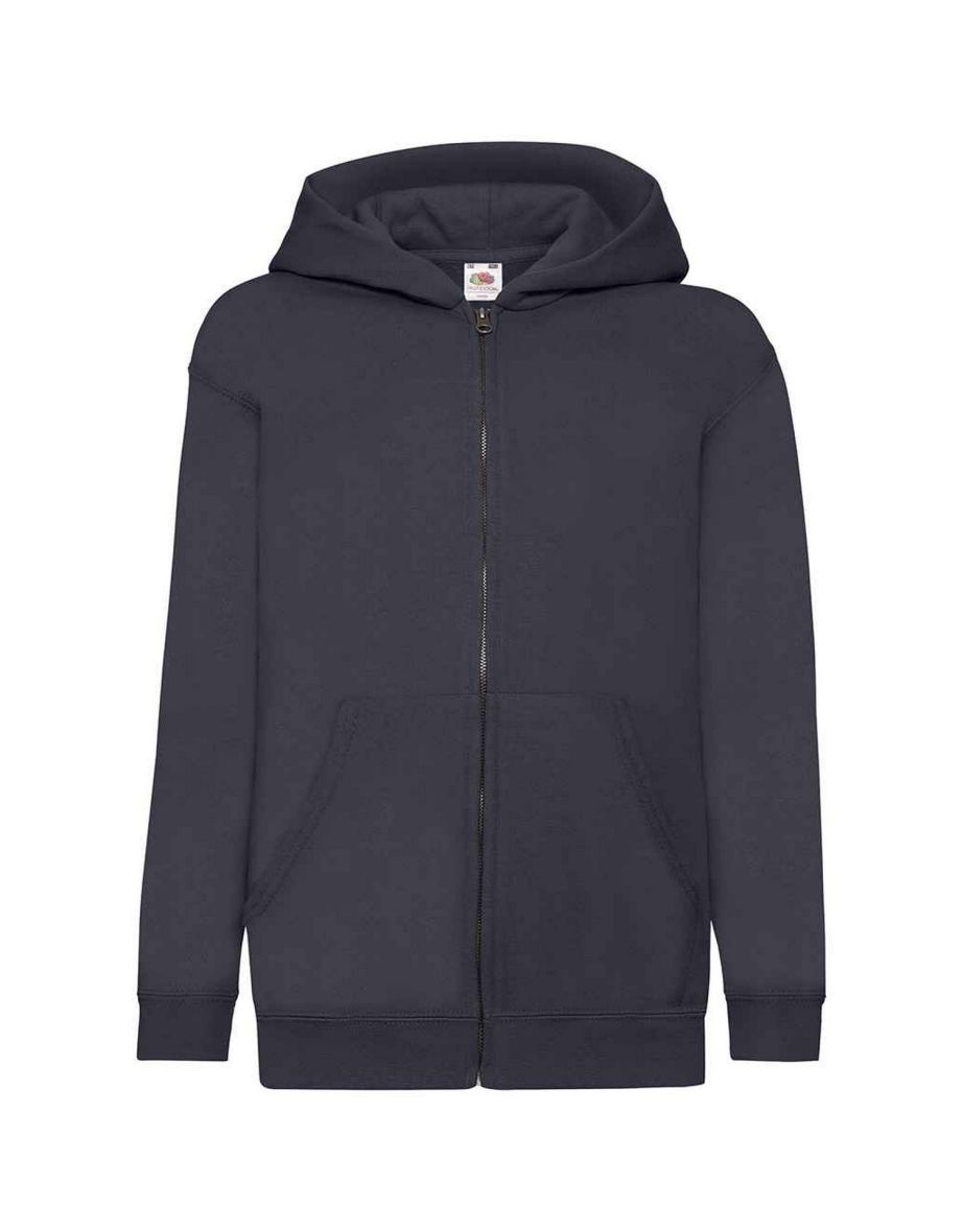 Fruit Of The Loom Childrens/Kids Hooded Sweatshirt - Deep Navy